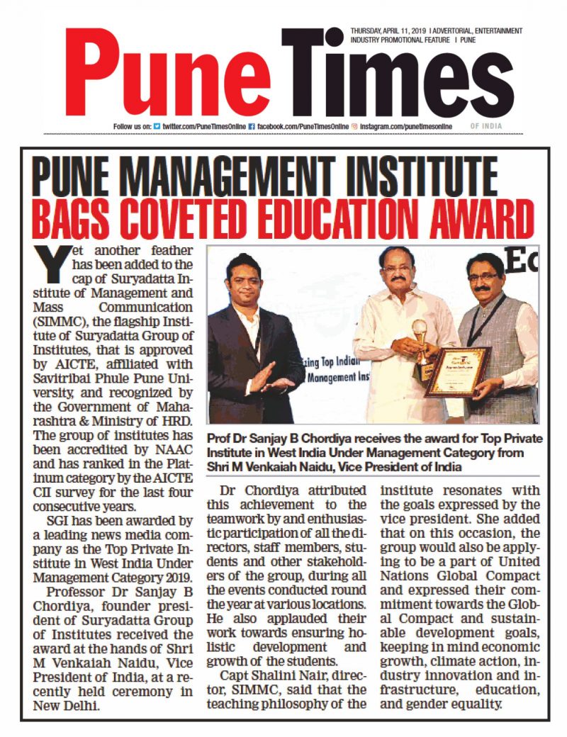 Press Coverage by Pune Times