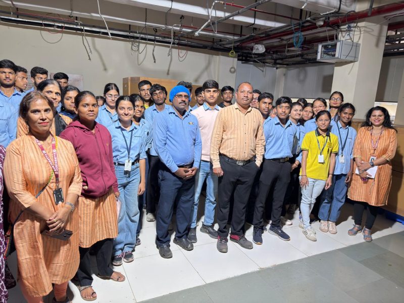 Interactive learning session during the Industrial visit