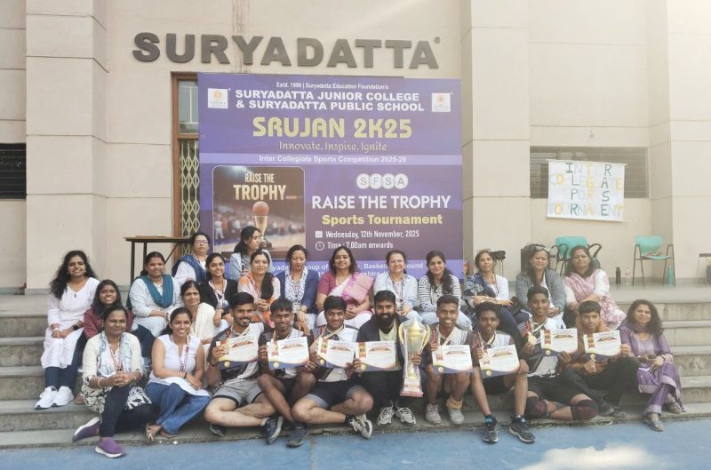 Vollyball championship winner Team Suryadatta Public School